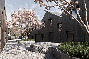 Особняк с террасой в Новом Бледе