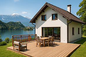 Дом у моря в два этажа