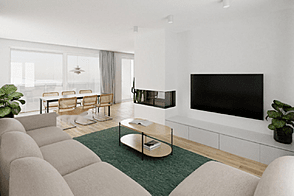 Четырехкомнатная квартира в Новой Ежице.