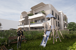 Трехкомнатная квартира в районе Трново