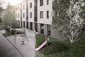 В Любляне, район Виць, квартира с 3 комнатами.