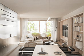 Трехкомнатная квартира в районе Новый Любляна, Бежиград.