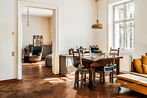 Квартира с тремя комнатами в центральной части города