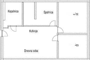 3,5-комнатная квартира в районе Ново Поле.