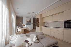 Квартира с двумя комнатами в Чрнуче