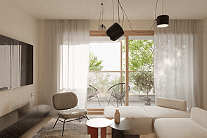 Двухкомнатная квартира в районе Безиград.