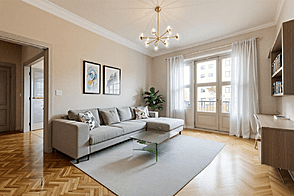 Квартира в центре на 3.5 комнаты, совершенно новая.